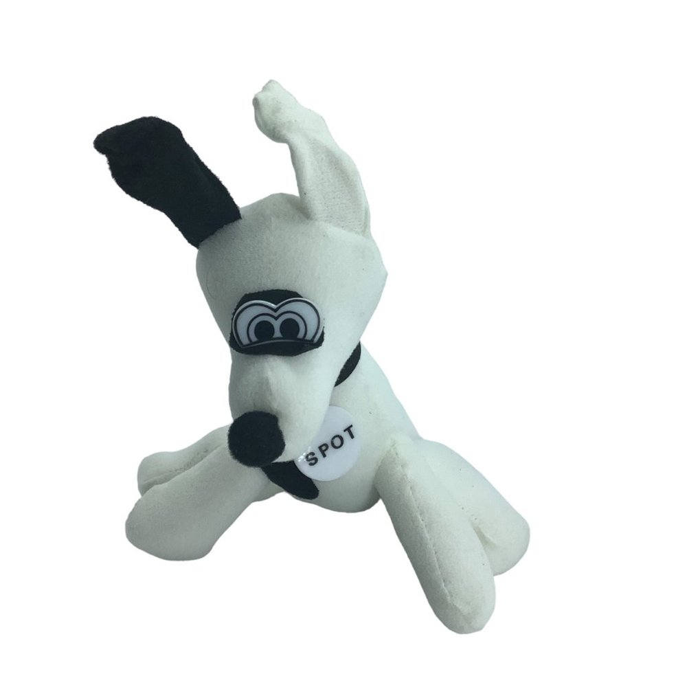 Vintage ACME Spot the Crime Dog Tongue Out Puppy Stuffed Animal Plush Toy 8"